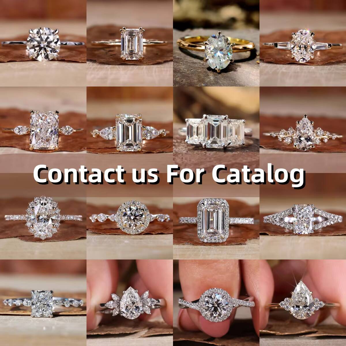 Gia Igi Certified Cvd HPHT Lab Grown Created Diamond 14k 18k Solid Gold Oval White Gold Rings Engagement Ring Jewelry for Women