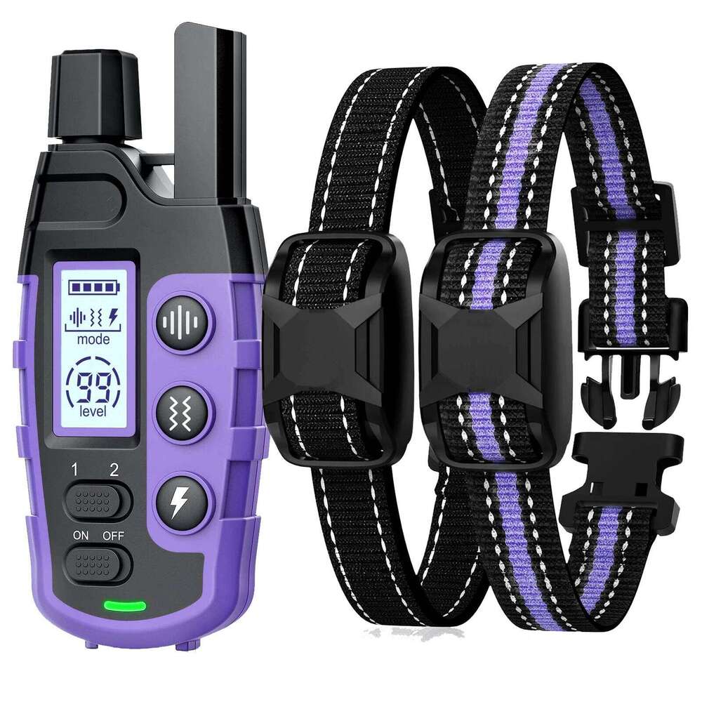 3300Ft Electric Dog Training Collar Remote Control Waterproof Pet BehaviorFor 5-120lbs Puppy With Shock Vibration Beep 26W01121