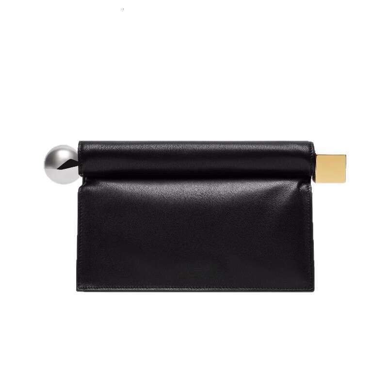 2026 Women Design Light Luxury Clutch French Rolled Edge Foldable Evening High End Clip Bag For Women