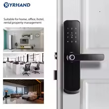 X6 Yrhand Electronic Lock Waterproof Biometric Fingerprint Door Locks Bluetooth Digital Keypad Door Lock TTlock App Smart Lock