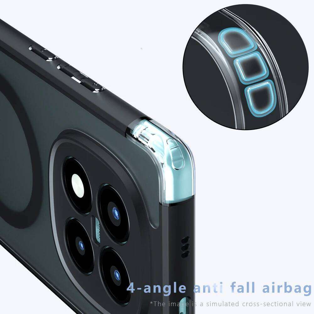 Case For Xiaomi Redmi Note 15 Pro Plus Magnetic Wireless Charging TPU Frame Plastic Translucent Matte Shockproof Phone Cover Z260121