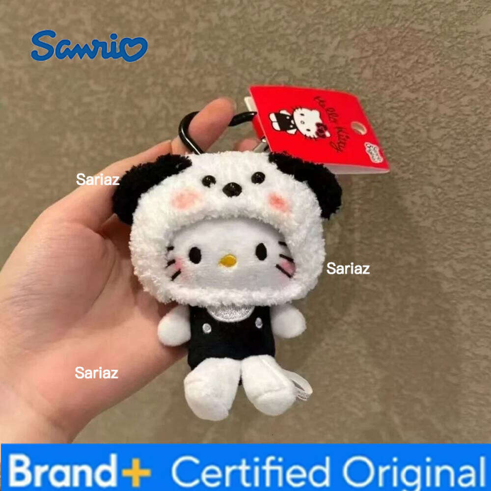 Sanrio Kawaii Cute Hello Kitty Bag Pendant Plush Ornament Doll Keychain Gift H260121