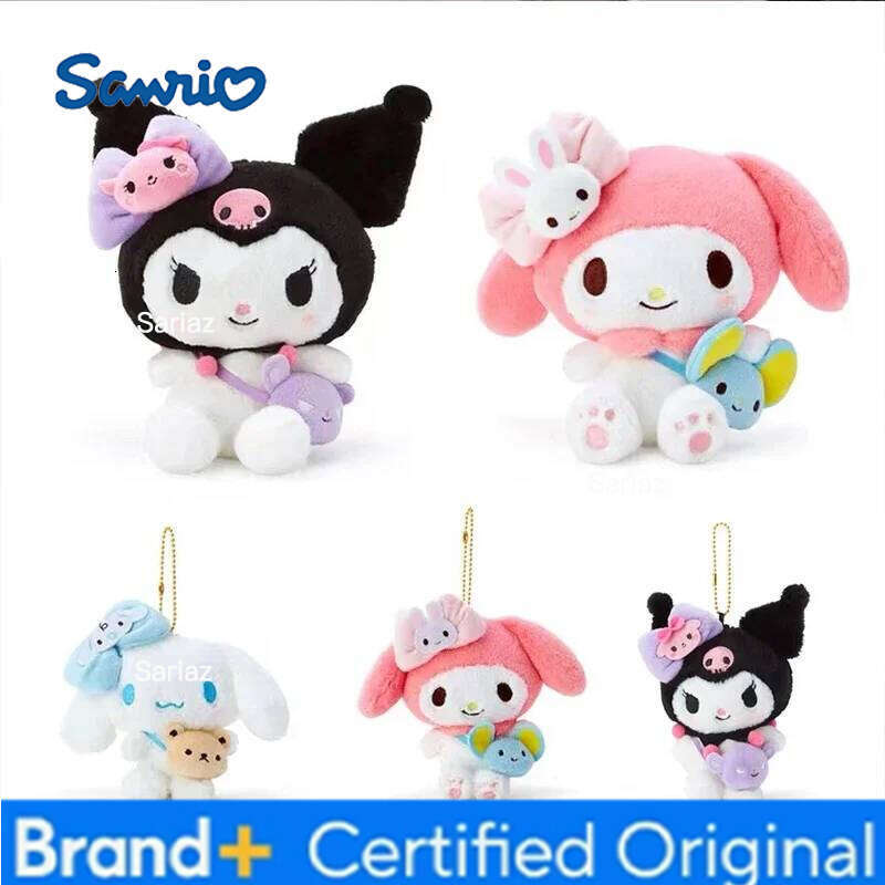 Sanrio Hot Plushie Stuffed Kuromi Melody Plush Kawaii Animal Backpack Series Children's Toys Birthday Gift For Girls Dolls H260121