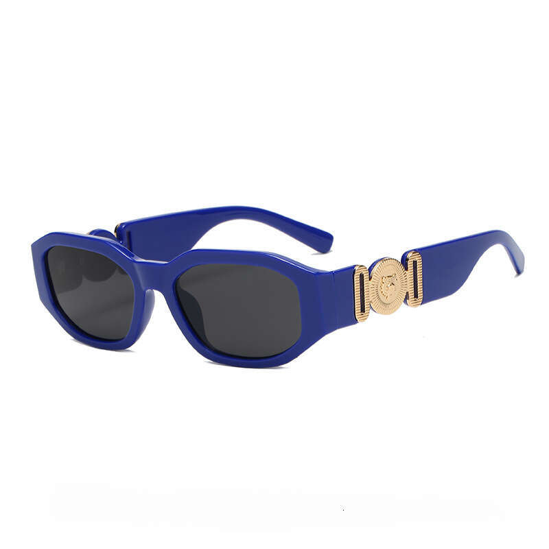 UV400 Protection Sunglasses Women, New Personality Small Square Frame Polygon, Human Head Detail , for Street Style & Gift