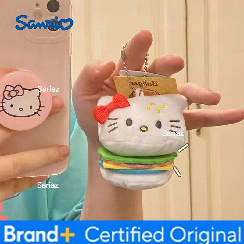 Sanrio Keychain Navid EVE Party Apple Kitty Mini Plush Hellokitty Backpack Pendant Cute Y2k Star Cat Girl Xmas Gifts H260121