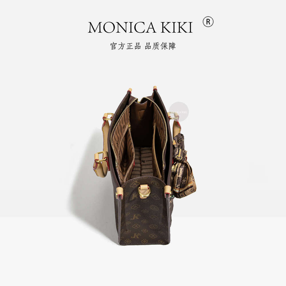 Monica kiki Luxury European Style Large Capacity Handbag Tote Bag for Women New Single Shoulder Commuter Practical