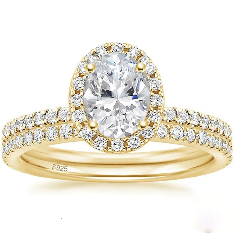 Live Hot-Selling Jewelry Inlaid with 68 Denier 15 Carat 925 Silver Inlaid with Sparkling Zircon Princess Ring