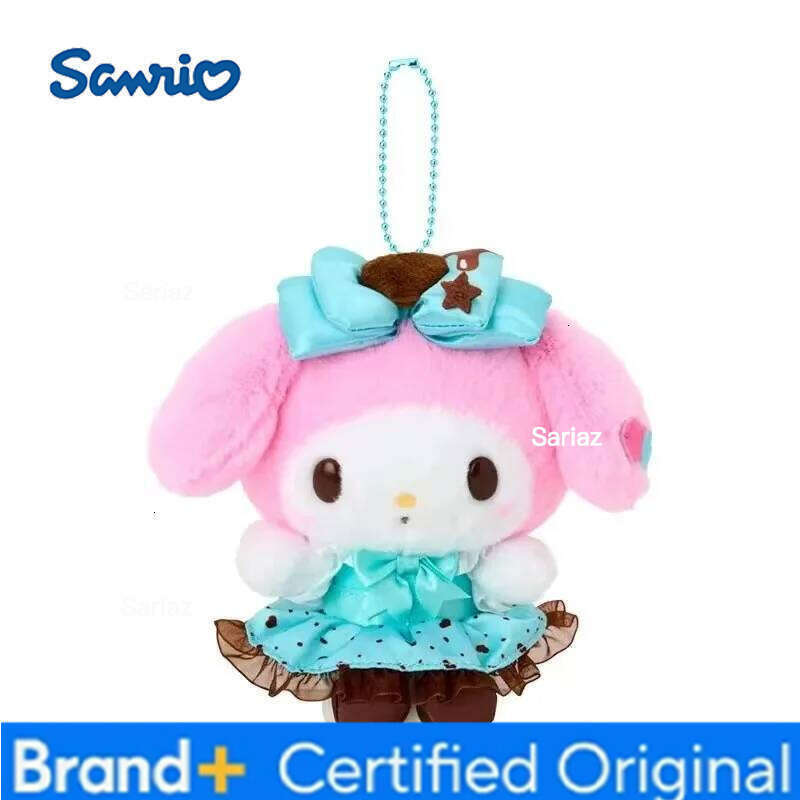 Sanrio Cute Amine Characters Kurom Hellokitty Melody Toys Stuffed Animals Small Plush Keychains Christmas Birthday Gift H260121