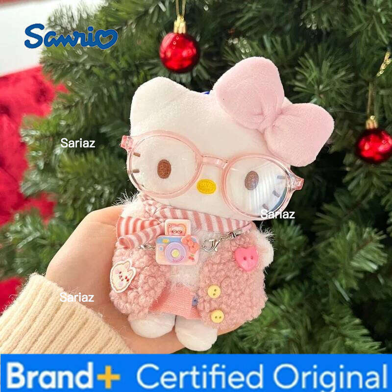 Sanrio Anime Hello Kitty Cartoon Dress Up Plush Pendant PP Cotton Stuffed Doll Kawaii Keychain Cute Accessories Holiday Gift H2601211