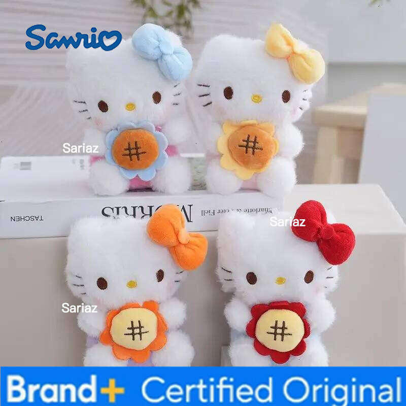 Sanrio Hello Kitty Floral Dress Pendant Heart-shaped Keychain Gift For My Bestie Fashion Backpack Accessories H260121