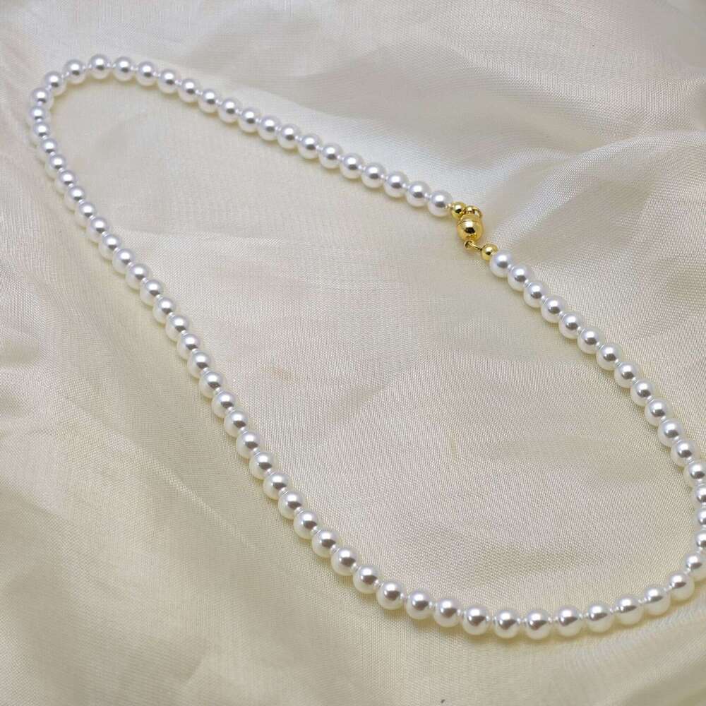 Magnetic Pearl Necklace Designer Style High-Quality Australian-White Imitation Niche-Style Premium Collarbone Chain