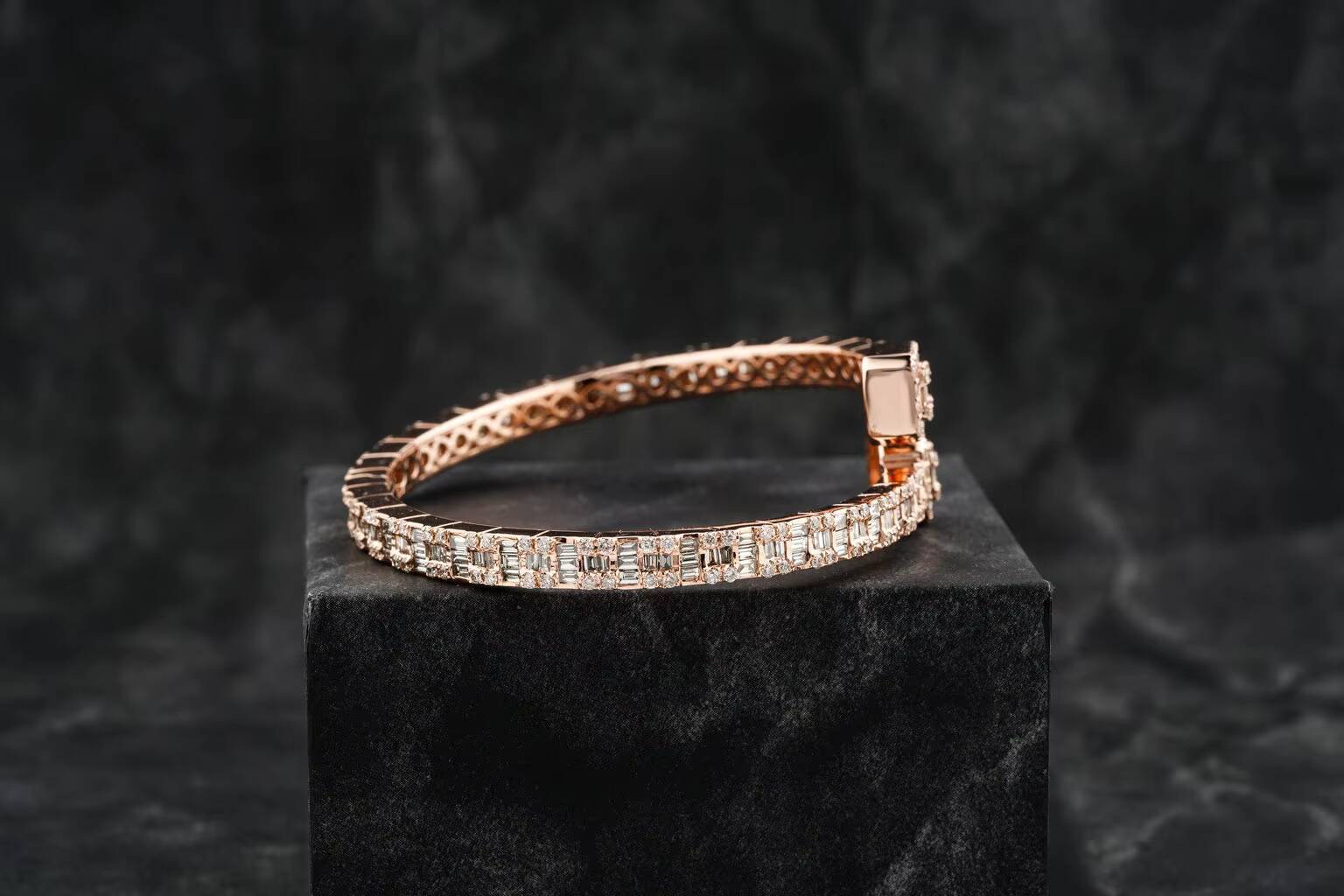 Moissanite diamond Tennis Bracelet 925 rose gold VVS Diamond Tennis bracelet Iced Out Hip Hop Fashion Diamond Jewelry