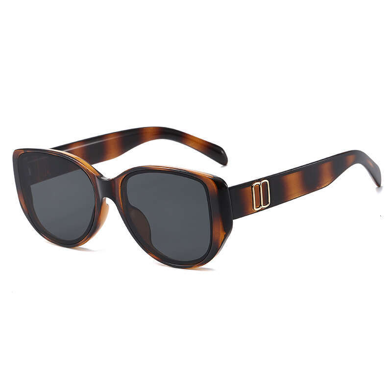 Women High-End Old Money Cat Eye Large Frame UV400 Slimming Sunglasses for Daily Driving Vacation & Holiday Gifting