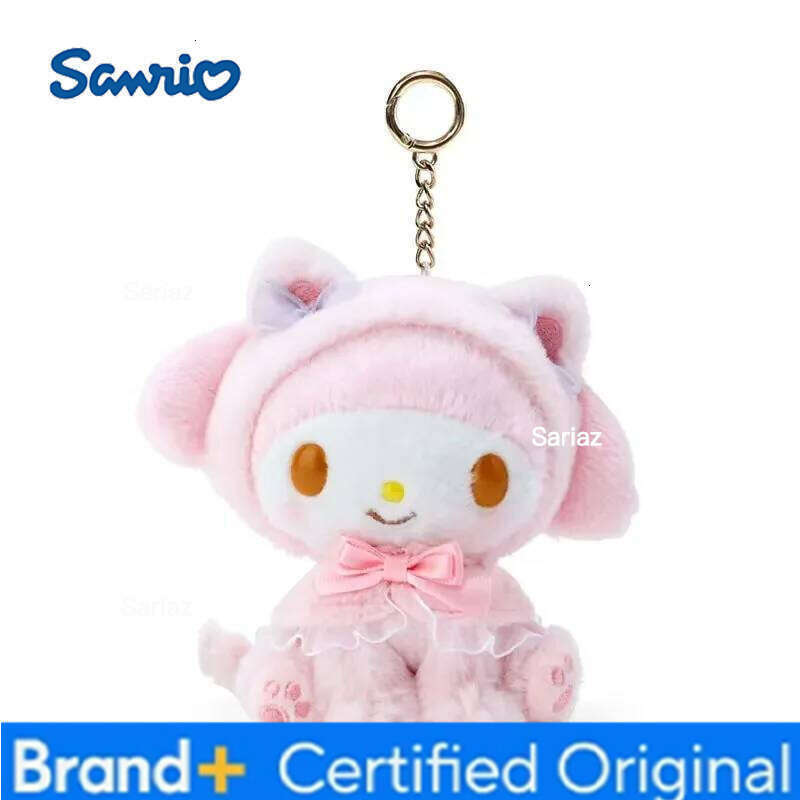 Sanrio 2026 HOT Selling About 15cm Kawaii Hello Kitty Kuromi Doll Toys Cute Plush Keychain Bag Pendant Birthday Gifts H260121