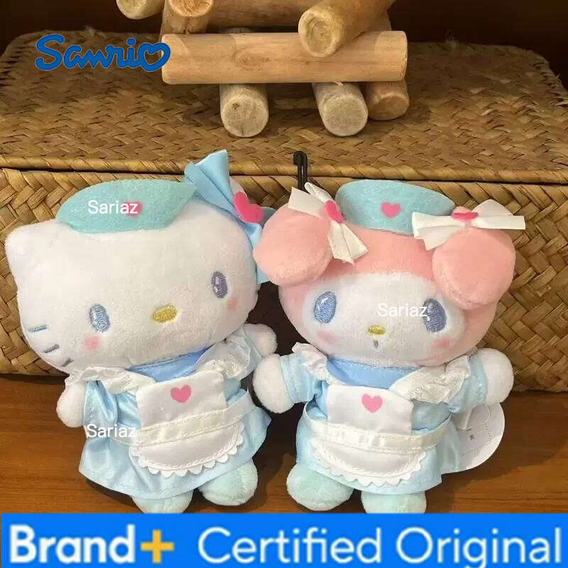 Sanrio Doctor And Nurse Series Kt Cat Cute Anime Doll Plush Pendant Bag Decorative Keychain Girlish Heart Gift H260121