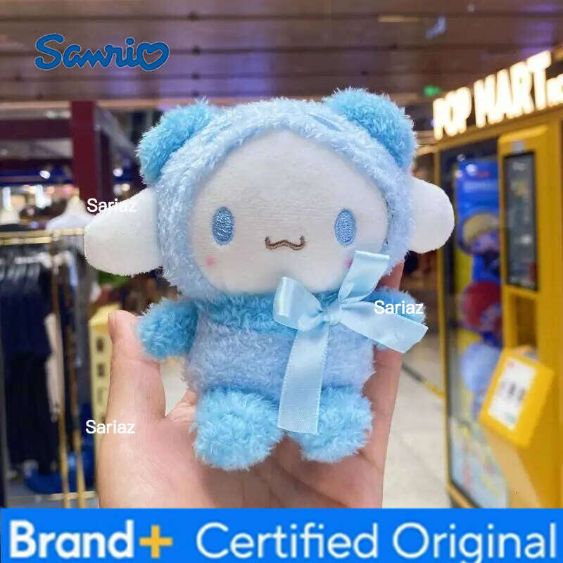 Sanrio Kawaii Doll Kuromi Hello Kitty Cinnamoroll Cartoon Stuffed Toys Hanging Keychain Bag Accessories H260121