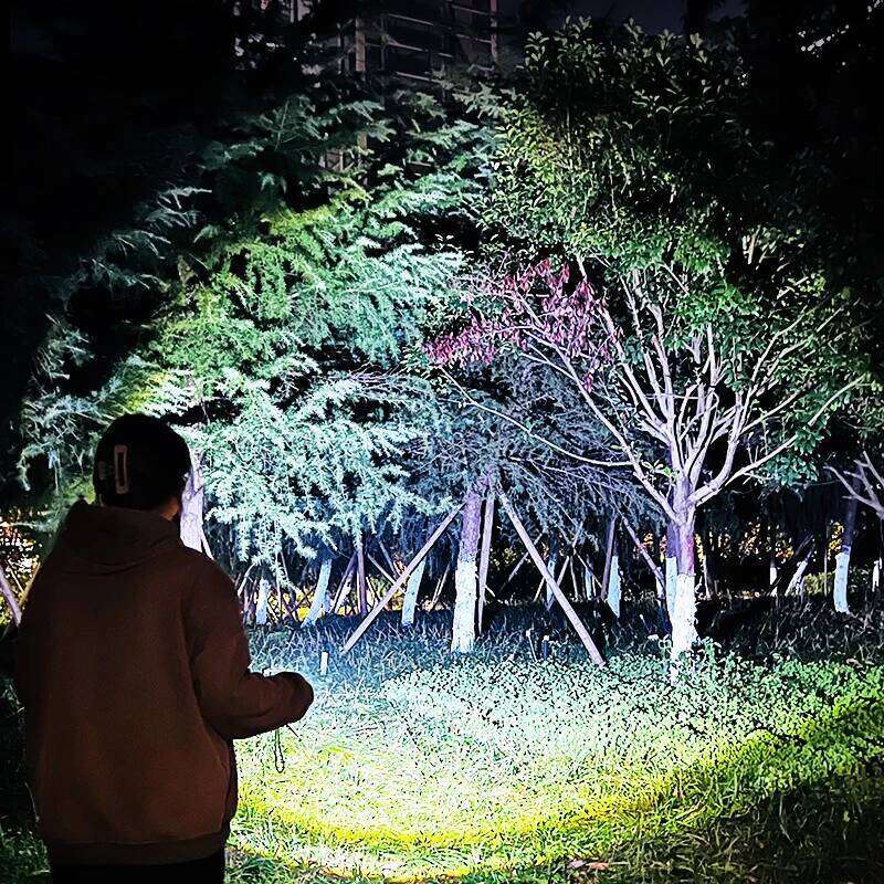 High Power XHP50 LED Flashlight Type-c Rechargeable Aluminium Alloy Torch Zoom Hand Lantern For Camping, Outdoor Emergency Z260121