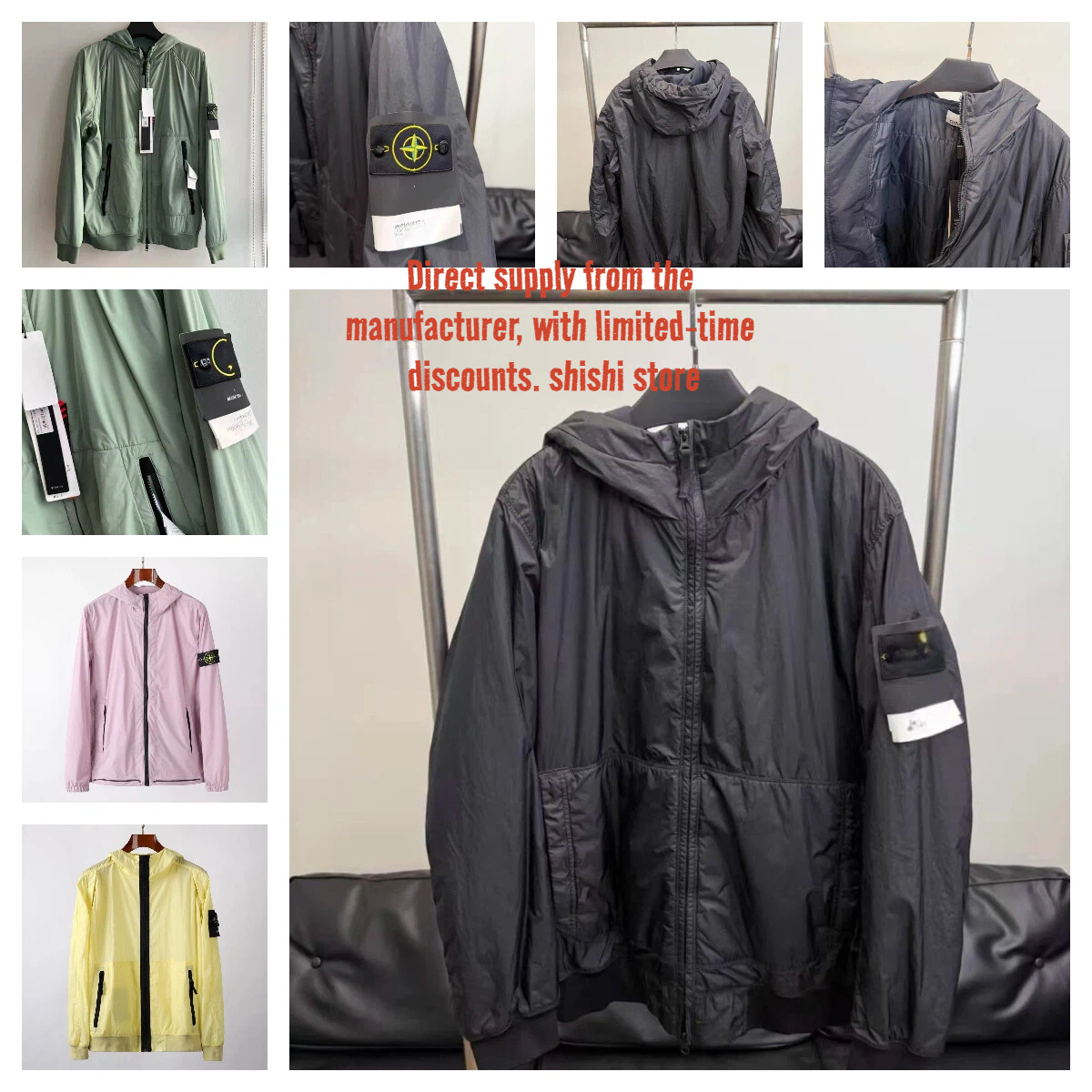 Men's Jackets Designer Pocket Long Sleeve Zipper Badges Men Casual Coat Windbreaker Embrodiery Mens Shirts