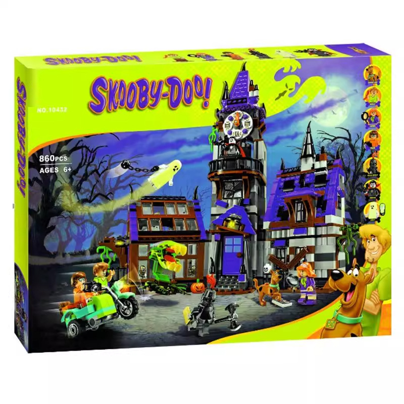 Scooby-Doo Haunted Mansion 10432 - Mysterious Haunted House Lighthouse Manor Children's Educational Assembly Toy