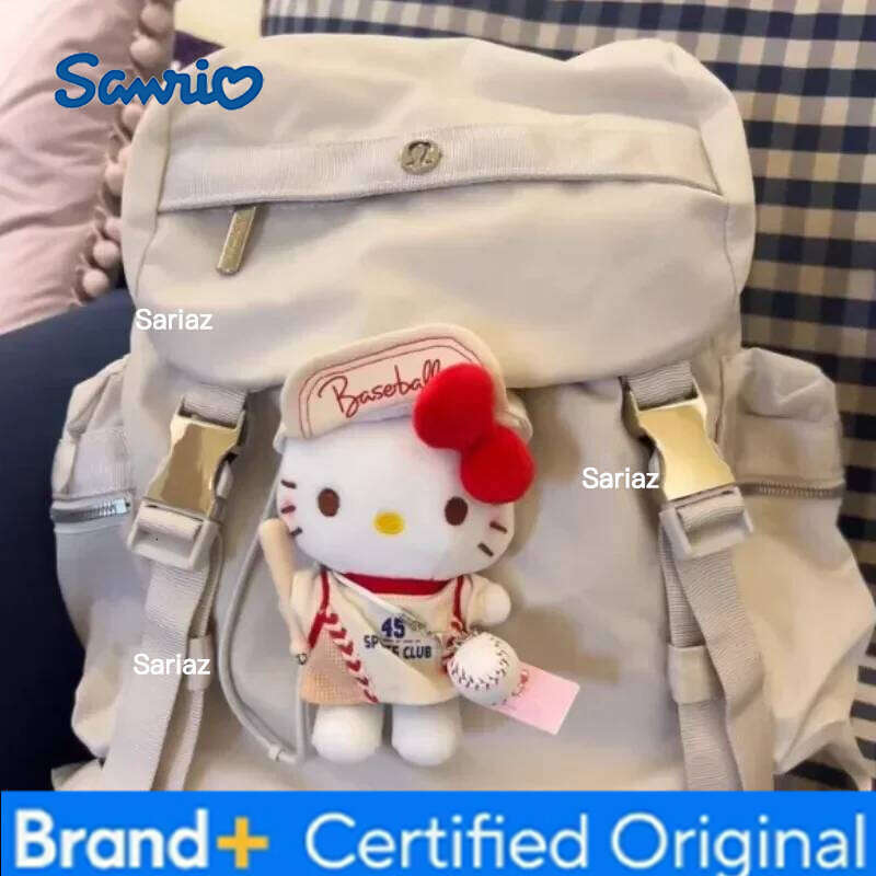 Sanrio Cartoon Anime Hello Kitty Bag Cute Creative Kt Plush Doll Decoration Car Keychain Pendant Girl Festival Gift H2601211