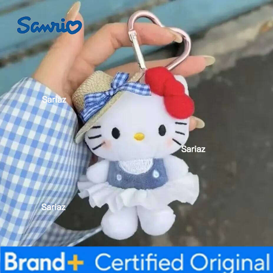 Sanrio ** Hello Kitty Peripheral Doll Keychain Cute Fashion Sunglasses Kt Cat Keyring Backpack Plush Toy key chain Birthday Gifts H2601211