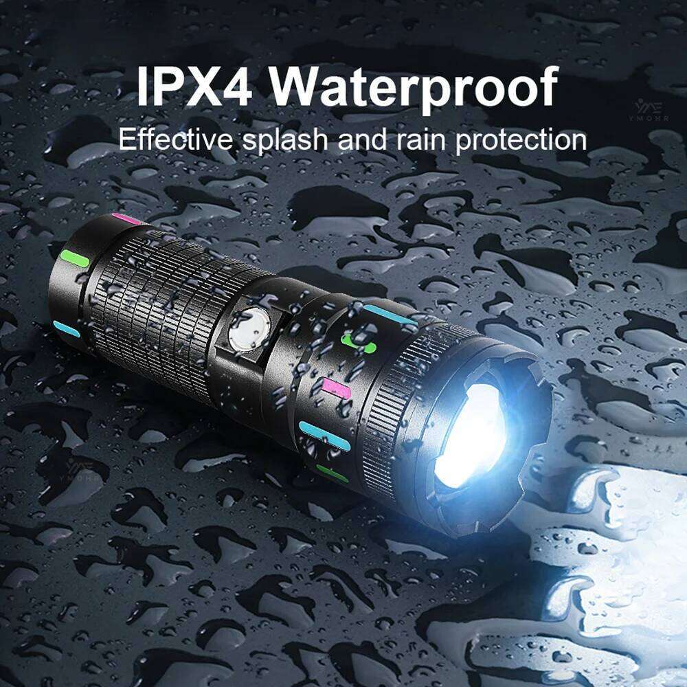 Powerful Flashlight Aluminum alloy USB Rechargeable LED Flashlights 18650 Tactical Light Waterproof Zoom Torch Camping Emergency Z260121