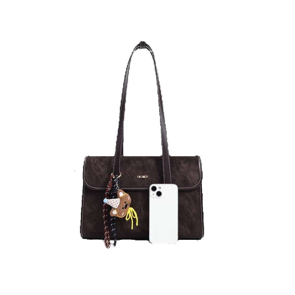 YICHEN Large Capacity for Women Simple Korean Style Versatile Shoulder Bag Underarm Briefcase