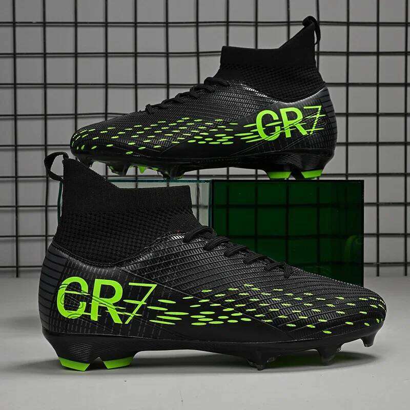 New Men Soccer Shoes High-top Futsal Cleats Sneakers Football Boots Grass High-quality Non-Slip Match Indoor Hot-selling FG/TF 26Y0121