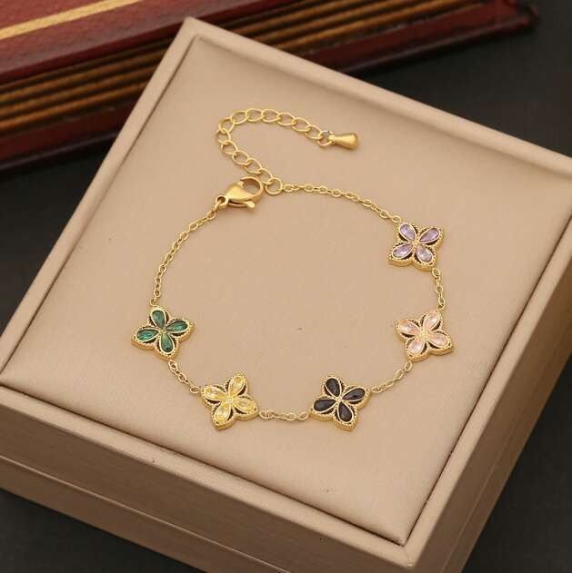 Designer Korean Versatile Charm Beimu Flower Women's Pendant Bracelet Fashion Luxury Jewelry Date Wear Hand Accessories Festival Gift