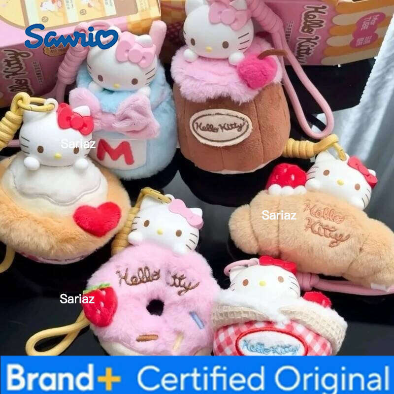 Sanrio Hellokitty Sweet Workshop Series Fragrant Pendant Blind Box Mystery Cartoon Cake Decor Toys Gifts for Kids H260121
