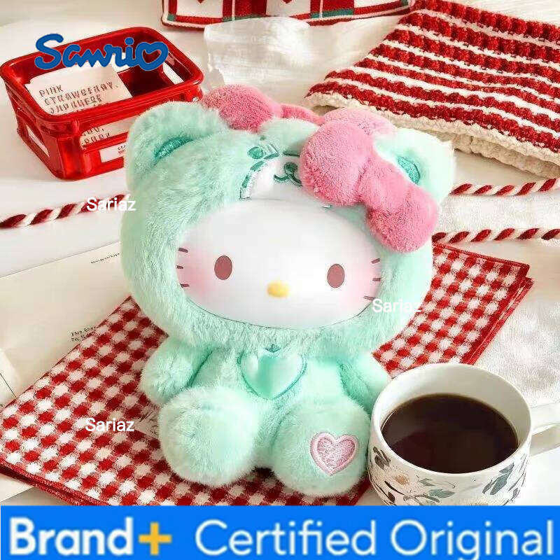 Sanrio New Hellokitty Teddy Sleepwear Series Surprise Blind Box Vinyl Doll Cute Girls Holiday Gift Fashionable Trendy Toy H260121