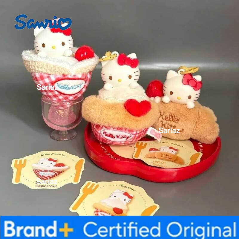 Sanrio Hellokitty Sweet Workshop Series Fragrant Pendant Blind Box Mystery Cartoon Cake Decor Toys Gifts for Kids H260121