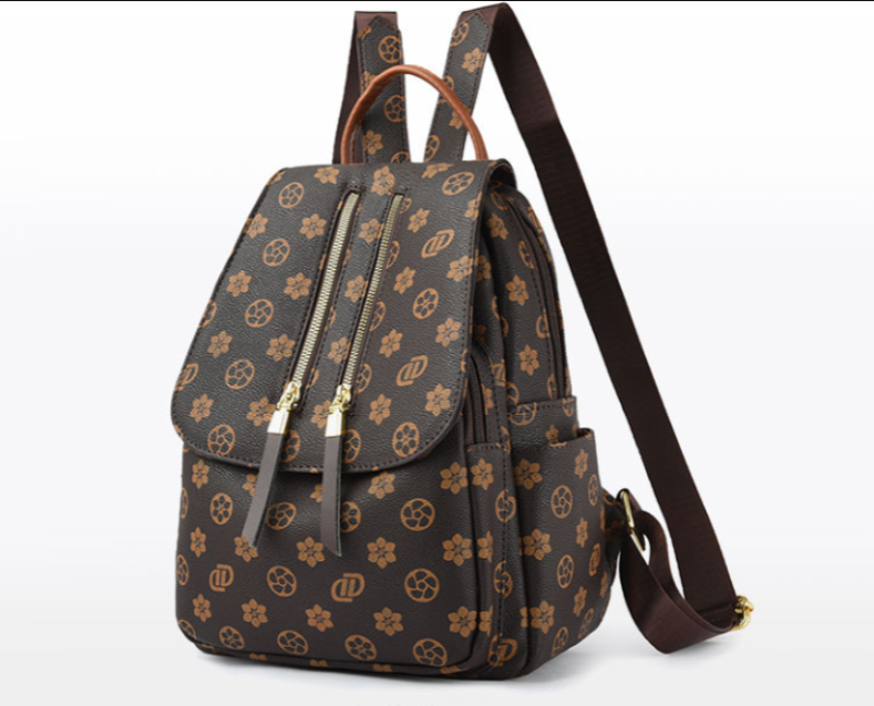 Free Shipping New Minimalist Print Design Backpack Large Capacity Fashion Versatile Women Casual Backpack