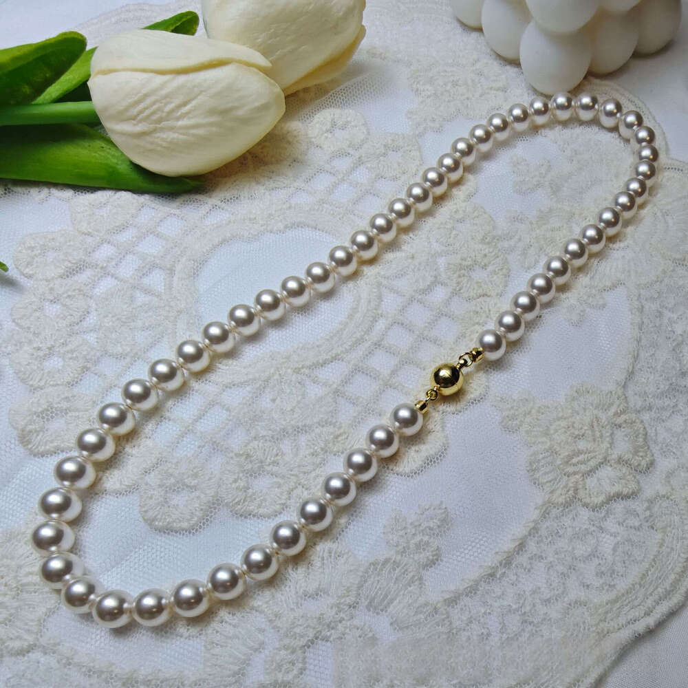 Magnetic Pearl Necklace Designer Style High-Quality Australian-White Imitation Niche-Style Premium Collarbone Chain