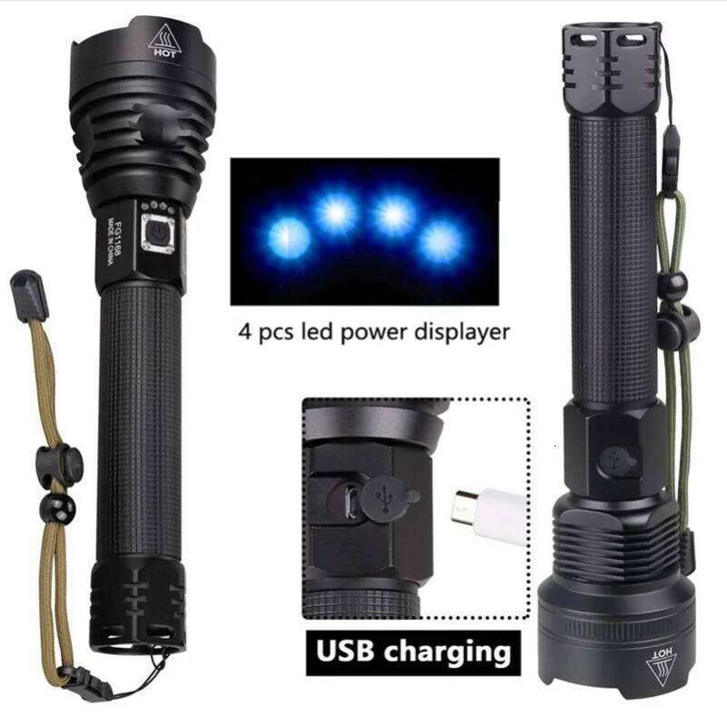 XHP90 Led Flashlight 26650 Rechargeable Torch Usb Powerful Tactical Camping Light Zoomable Hunting Lantern Waterproof Hand Lamp Z260121