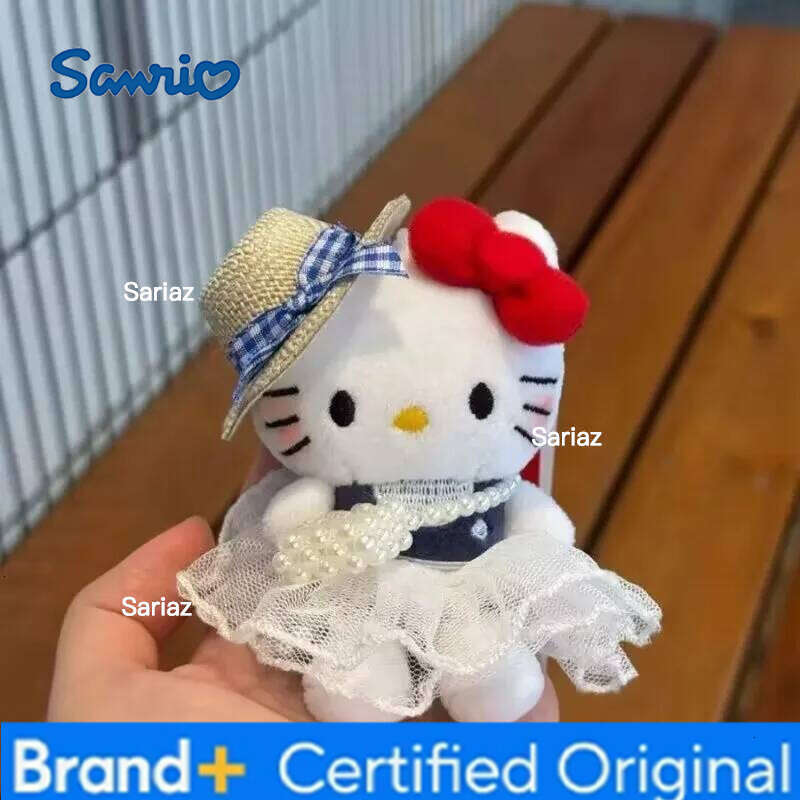Sanrio Hello Kitty Super Cute Junior KT Cat Plush Bag Keychain Couple Best Friend Girl Birthday Christmas Gifts H260121