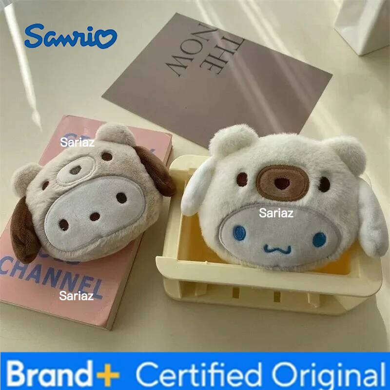 Sanrio Kuromi Plush Keychain Wallet Melody Cinnamoroll Plushies Coin Purse Earphone Organizer Bag Pendant Key Ring Girls Gifts H2601211