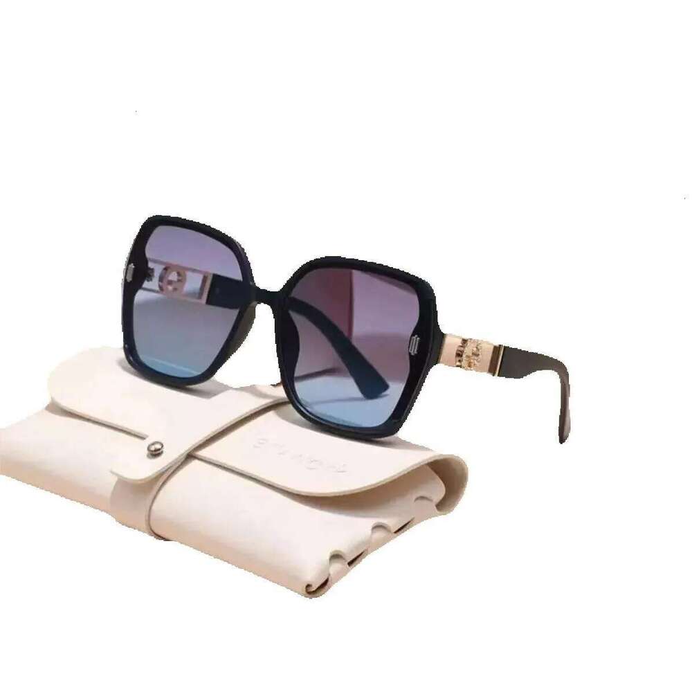 Designer Accessories Cross-border New For Women High-end Feel UV Large Frame Slimming Sun Protection Sunglasses