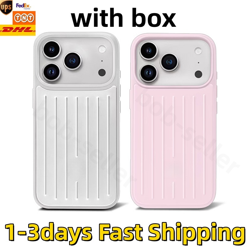 Fashion Cell Phone Case Luxurys iphone case pink Designer Case for Apple iPhone 17 Pro Max Aluminum Alloy Back Cover Coque All inclusive high quality metal Titanium