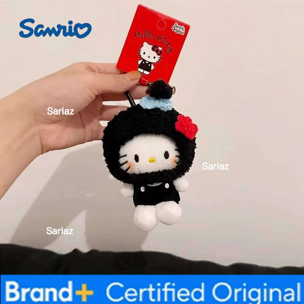 Sanrio Kawaii Cute Hello Kitty Bag Pendant Plush Ornament Doll Keychain Gift H260121