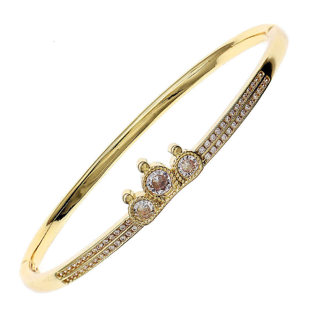 European and American Niche Jewelry High-End Luxury Zircon Wedding Evening Party Accessories Diamond-Studded Open Cuff Bracelet