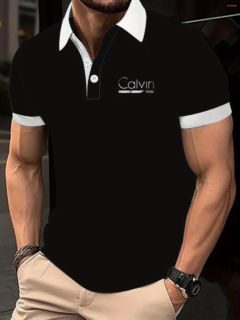 Men's Polos Men'sFashionable Short Sleeved Polo Shirt Can Be Paired With Different Styles Of Clothing Unique And Elegant Printed Design