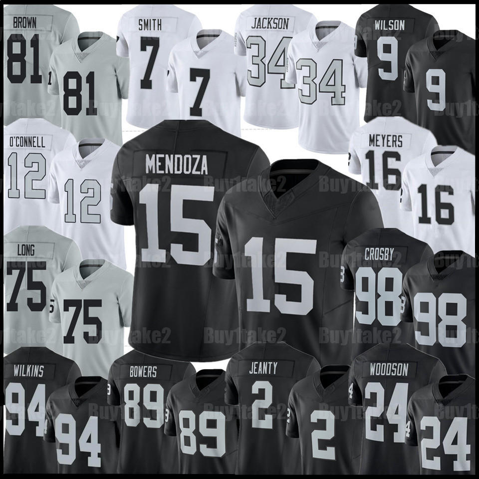 15 Fernando Mendoza Brock Bowers Maxx Crosby Football Jersey Jack Bech Ashton Jeanty Bo Jackson Charles Woodson Powers-Johnson Marcus Allen Tim Brown Howie Long