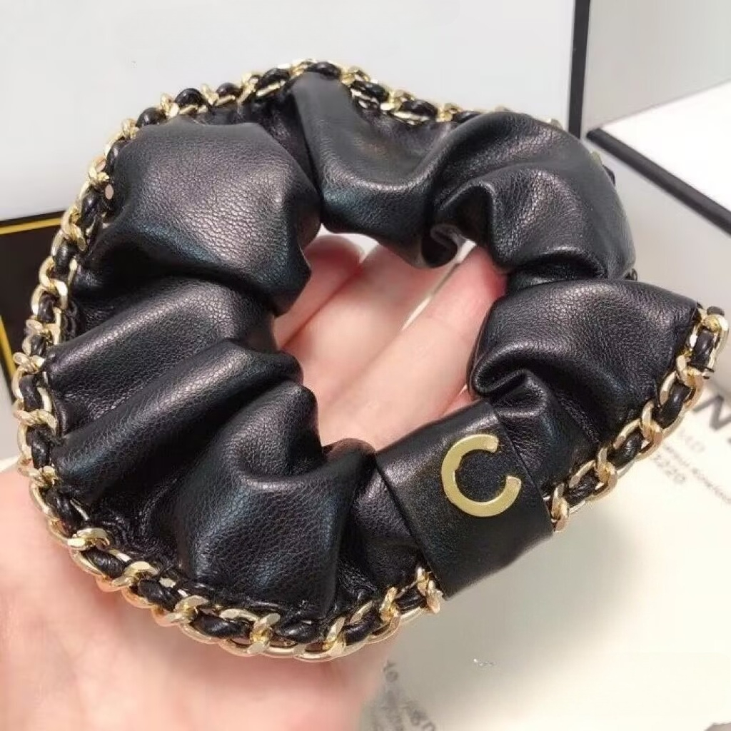 Designer High Quality Large Intestine Hair Ring Fashion Brand Hair Rope Ponytail Headrope Womens Hair Accessories