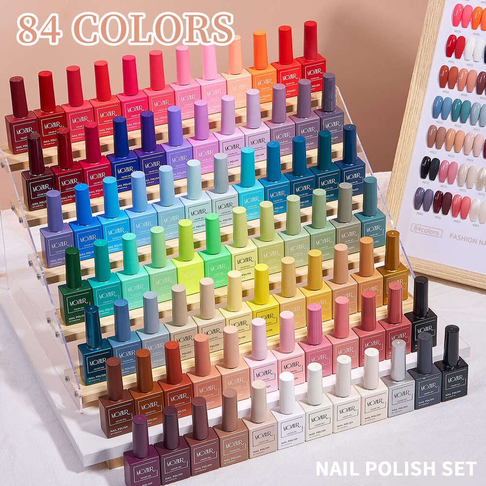 Colored bottle nail polish glue Koudan nail polish phototherapy glue nail salon special nail polish glue set 15ml Q260122