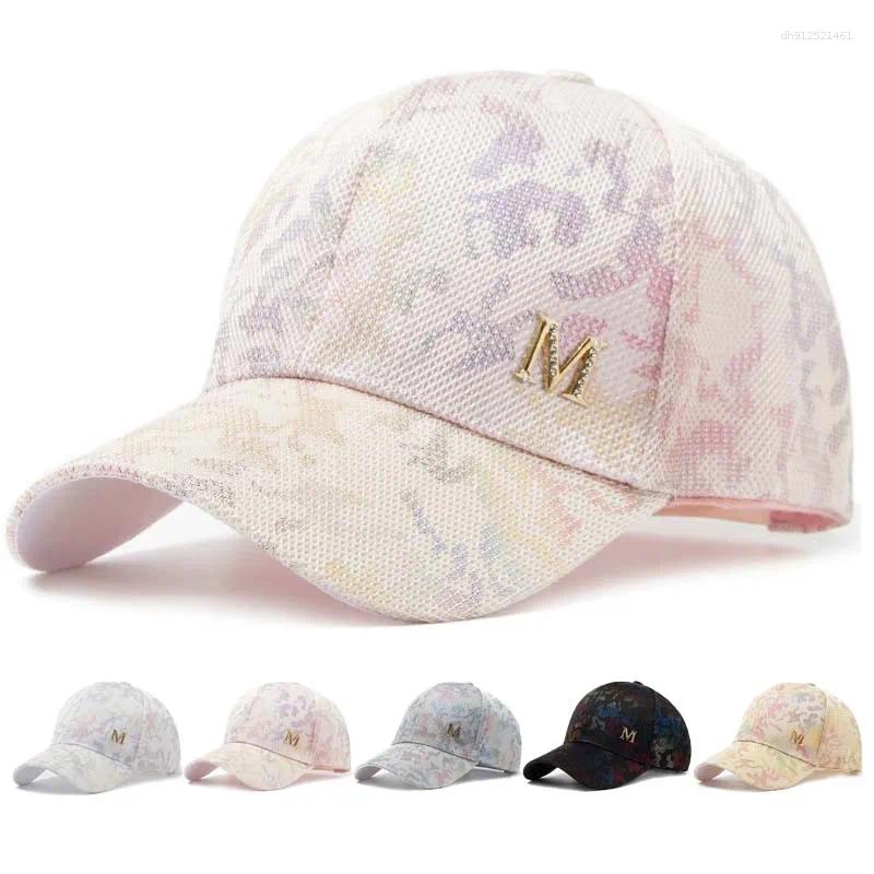 Ball Caps Women's Sun Hat Ladies Baseball Cap Female For Girl Summer Breathable Snapback Luxury Fashion Brand Sports Trucker