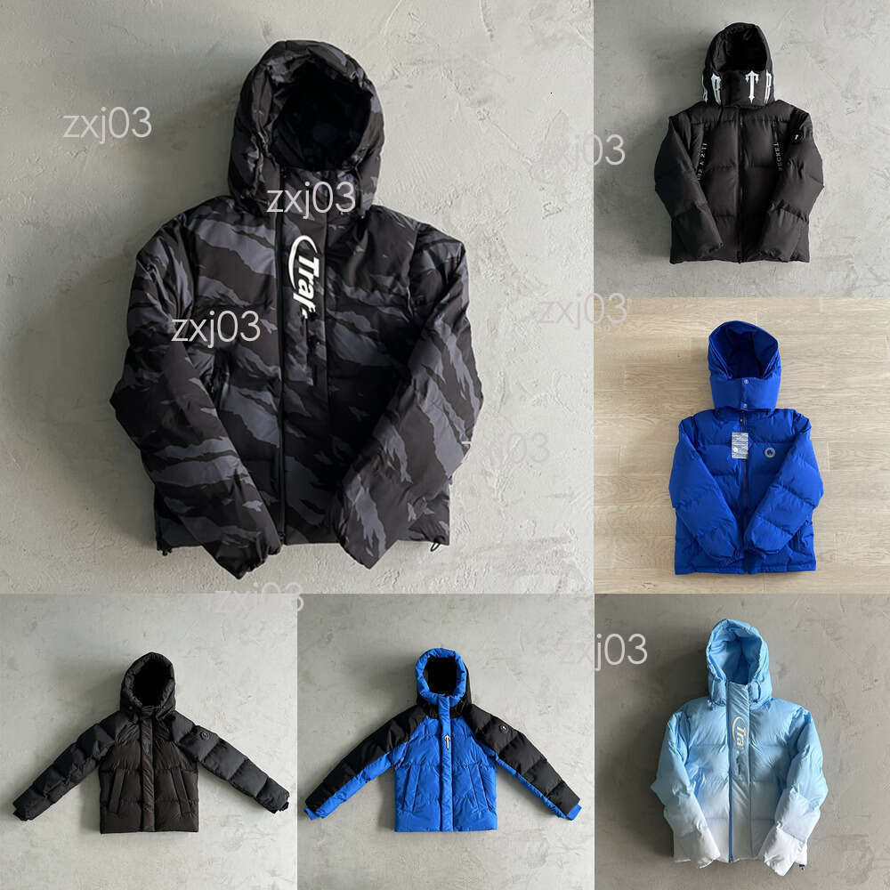 Trapstsrs Jacket Mens Coat Designer Jacket Puffer Trap Starly Jacket Windbreaker Zipper Embroidered Insulated Winter Coat Warmer Streetwear Jacket E48