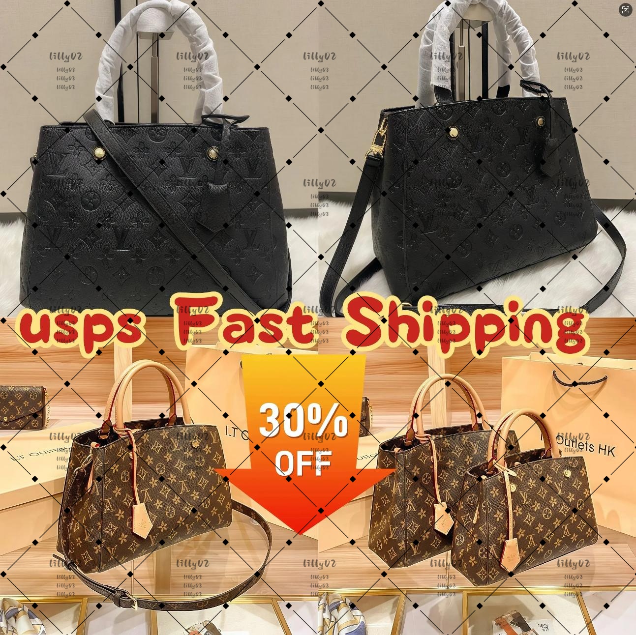 Designer Bag MONTAIGNE BB M41056 Women Designers Handbag Luxury Shopping bag classic brand leather large capacity handbag luxury designer fashion high