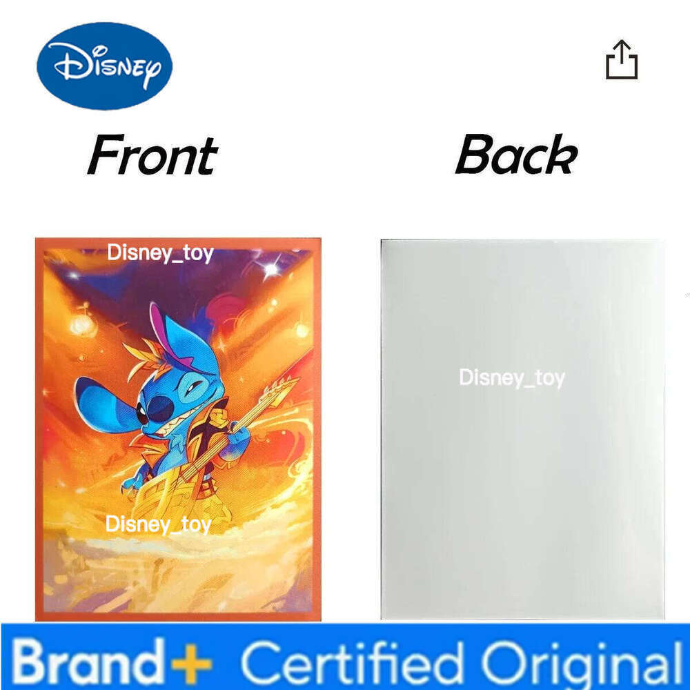 Disney Lorcana Stitch Sleeves Standard Size Trading Card Protectors Transparent Playing Games Protector Cards Folder Case 66x91mm H260122