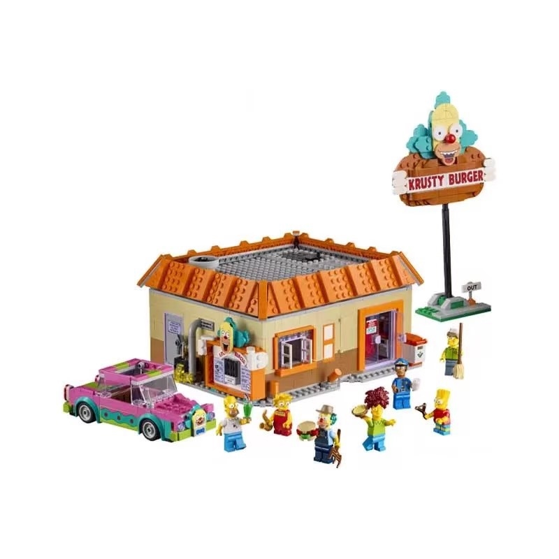 Cross-border new product 10352 Simpson Family: Kusti Burger Shop Building Block Toy Gift